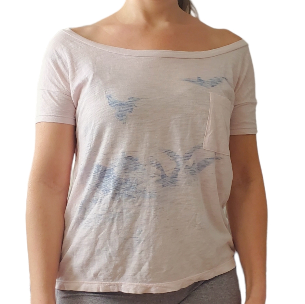 AMERICAN EAGLE OUTFITTERS- "Vintage T"- Off Shoulder- Wide- XS - Picture 4 of 6